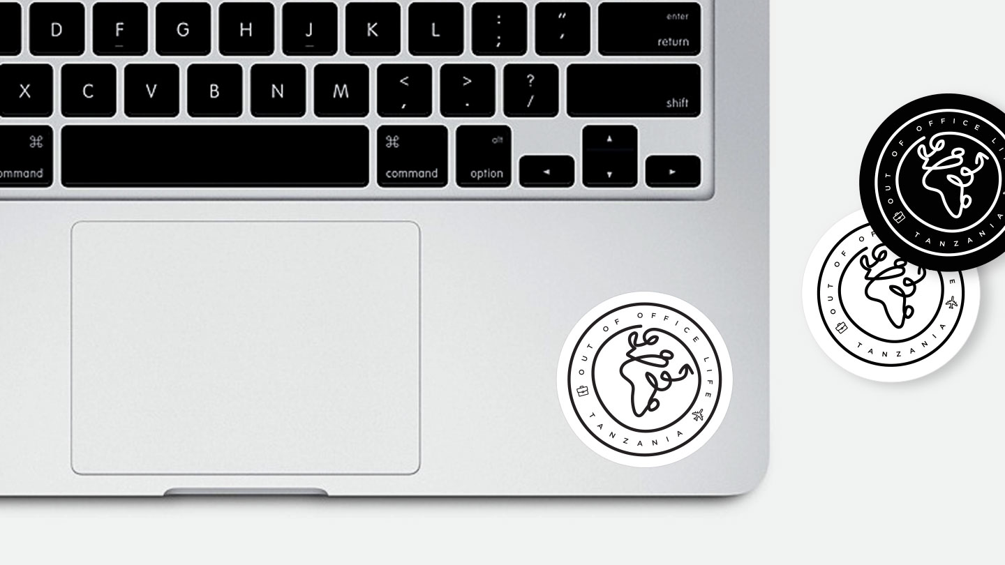 out of office life laptop decals